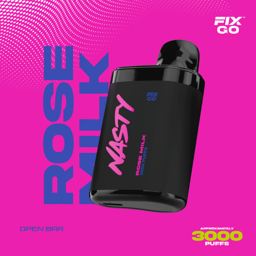 Nasty Fix Go 3000 Rose Milk Kullan At Vape Bar