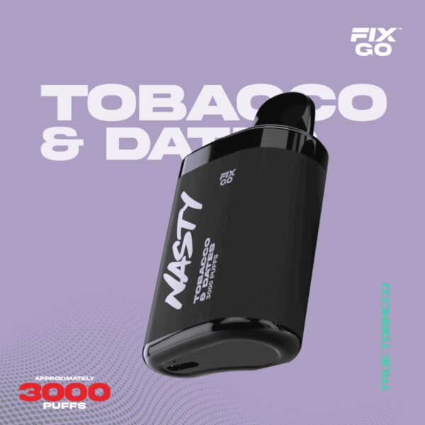 Nasty Fix Go 3000 Tobacco & Dates Kullan At Vape Bar