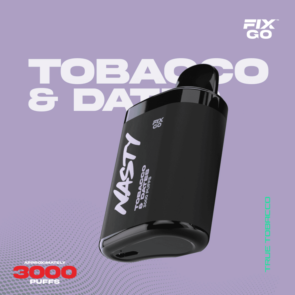 Nasty Fix Go 3000 Tobacco & Dates Kullan At Vape Bar