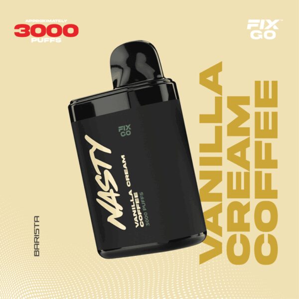 Nasty Fix Go 3000 Vanilla Cream Coffee Kullan At Vape Bar