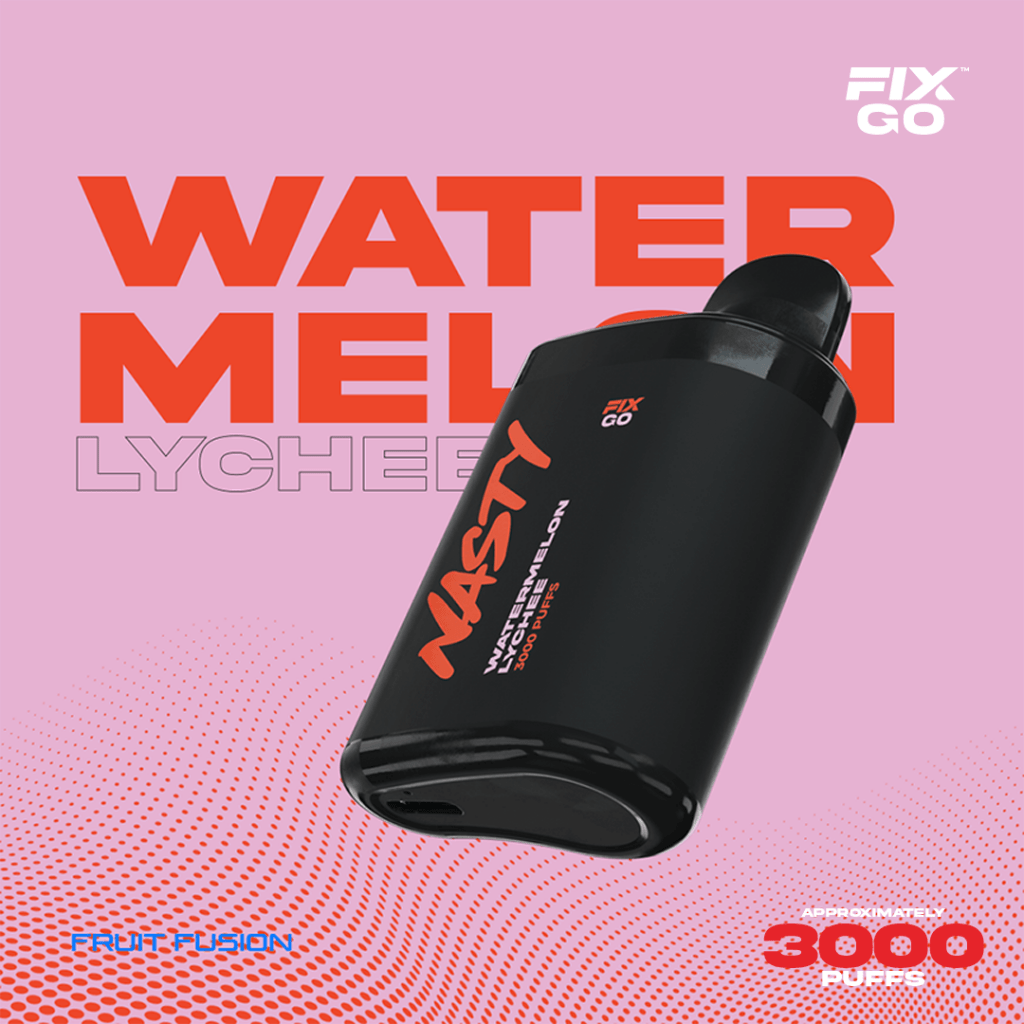 Nasty Fix Go 3000 Watermelon Lychee Kullan At Vape Bar
