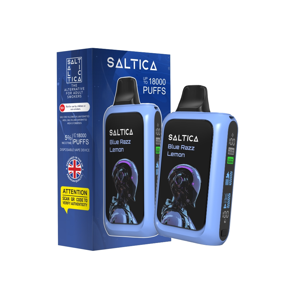 Saltica Cyber 18000 Blue Razz Lemon Kullan At Vape Bar