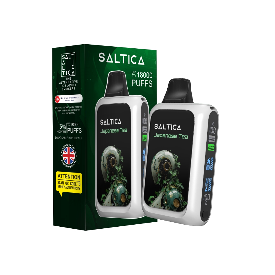 Saltica Cyber 18000 Japanese Tea Kullan At Vape Bar