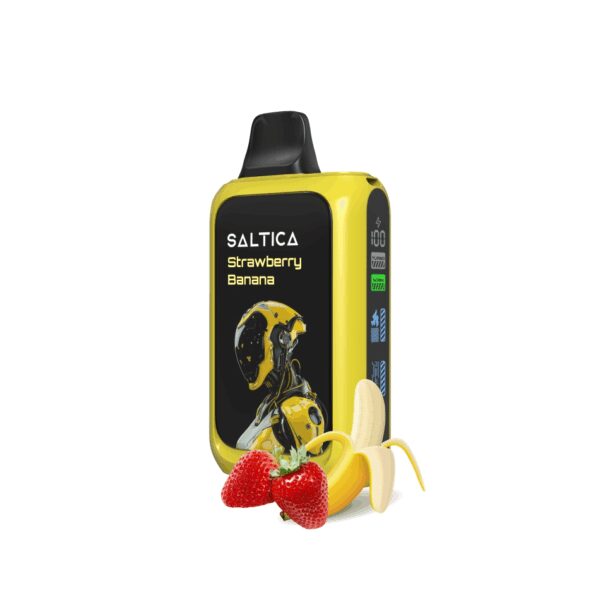 Saltica Cyber 18000 Strawberry Banana Kullan At Vape Bar