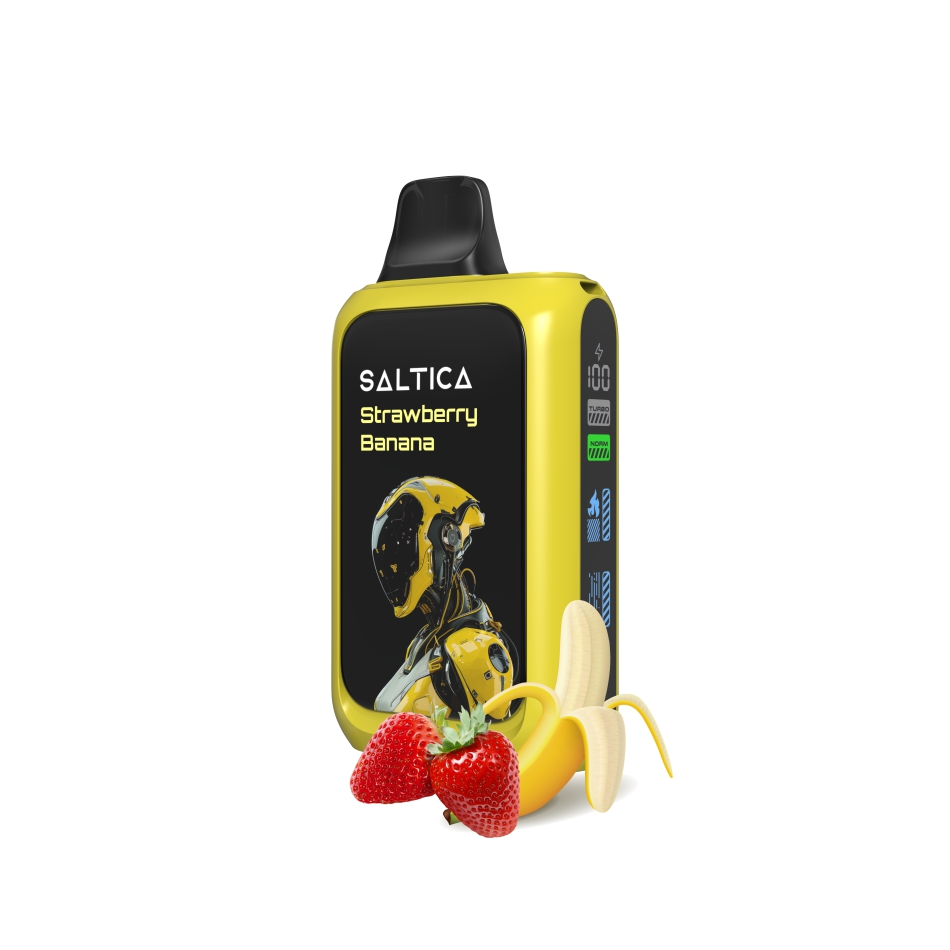 Saltica Cyber 18000 Strawberry Banana Kullan At Vape Bar