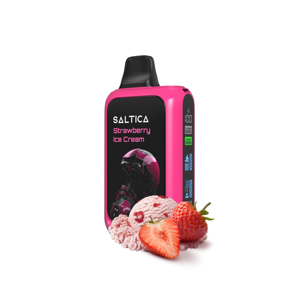 Saltica Cyber 18000 Strawberry Ice Cream Kullan At Vape Bar
