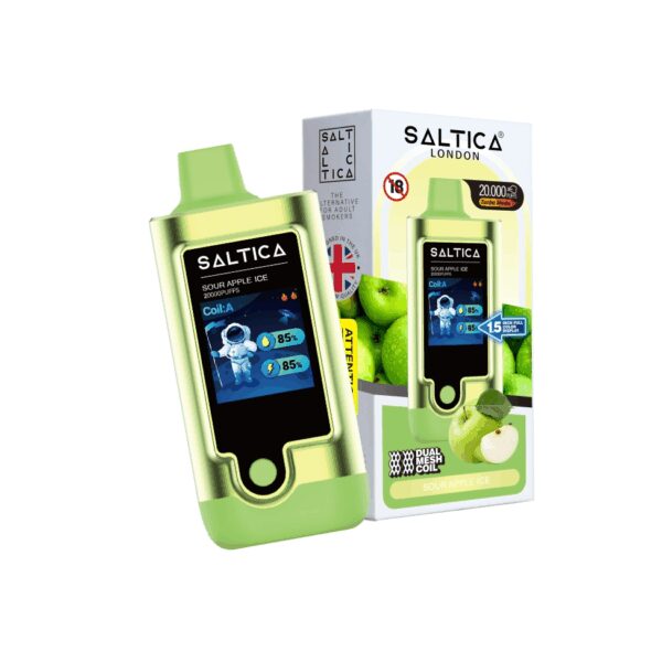 Saltica Digital 20000 Sour Apple Ice Kullan At Vape Bar