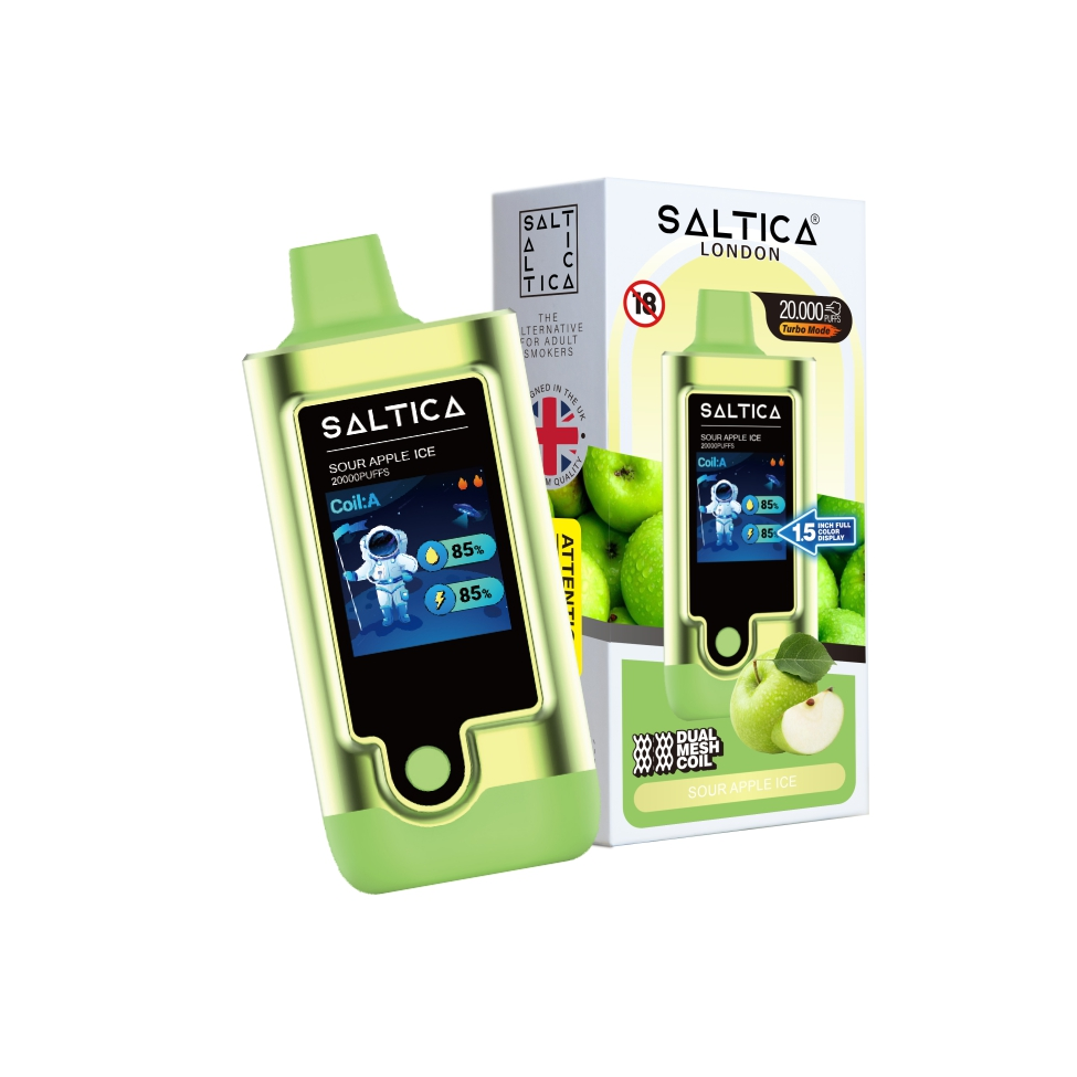 Saltica Digital 20000 Sour Apple Ice Kullan At Vape Bar