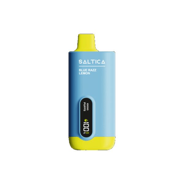 Saltica Ekranlı 10000 Blue Razz Lemon Kullan At Vape Bar