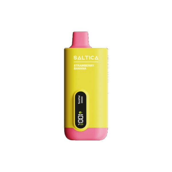 Saltica Ekranlı 10000 Strawberry Banana Kullan At Vape Bar