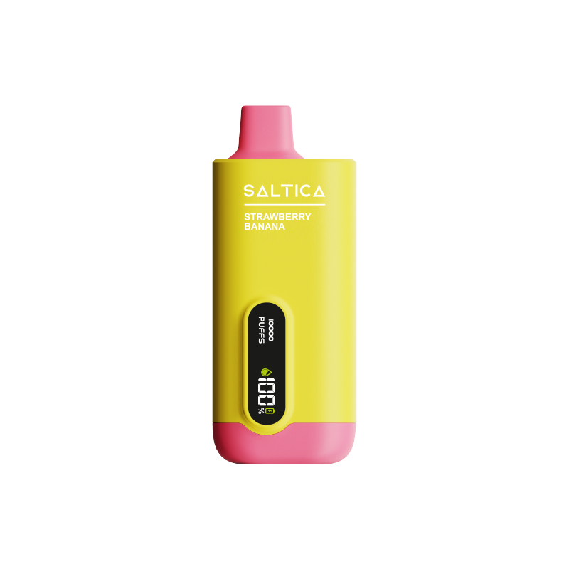 Saltica Ekranlı 10000 Strawberry Banana Kullan At Vape Bar