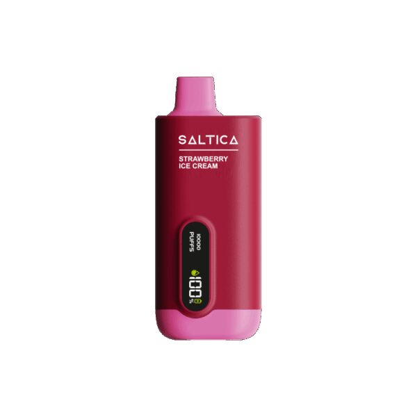 Saltica Ekranlı 10000 Strawberry Ice Cream Kullan At Vape Bar