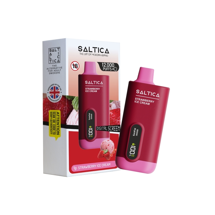 Saltica Ekranlı 12000 Strawberry Ice Cream Kullan At Vape Bar