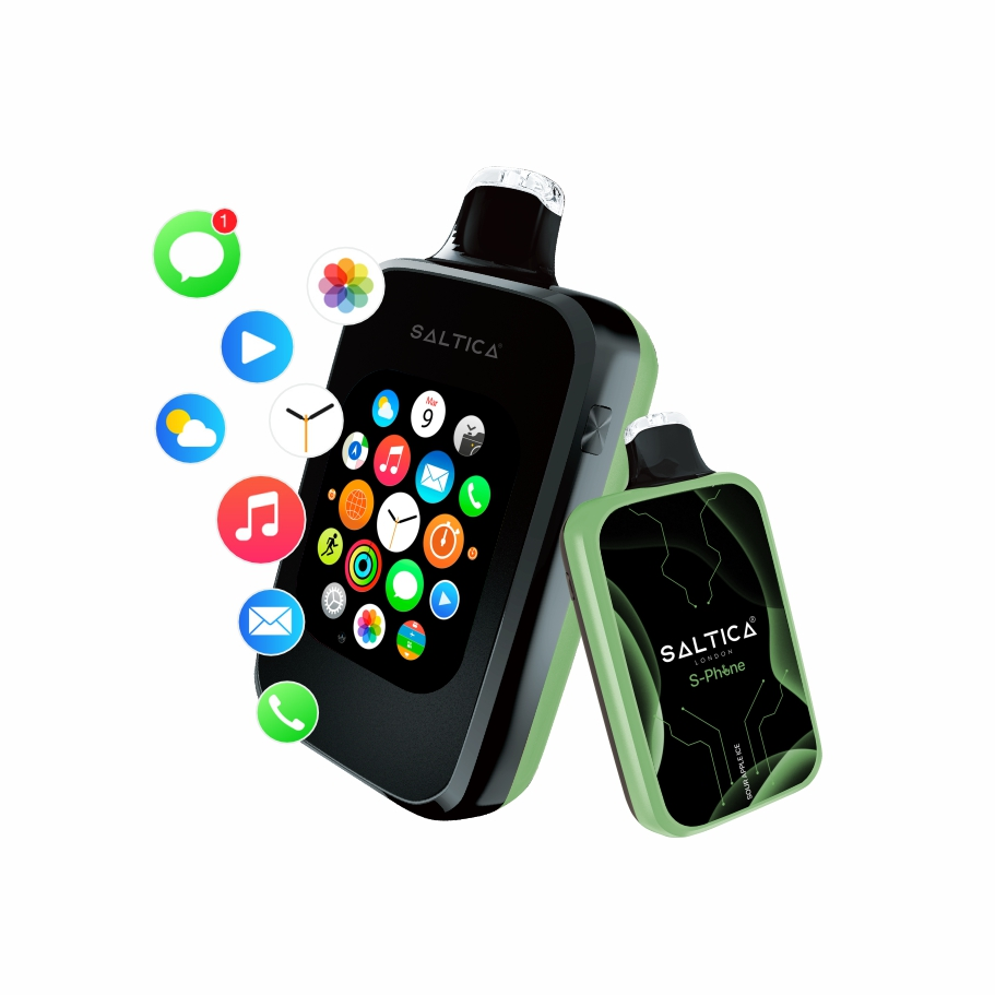 Saltica S-Phone 30000 Sour Apple Ice Kullan At Vape Bar