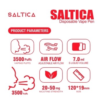 Saltica Strawberry Ice Kullan At Vape Pen
