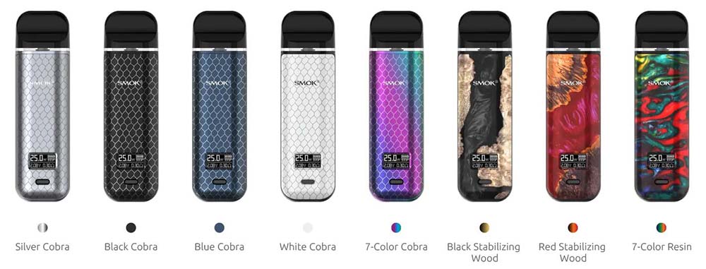 smok novo x pod mod renkleri