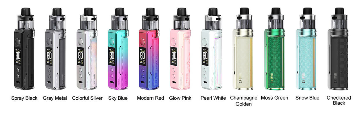 voopoo drag x2 kit renkleri