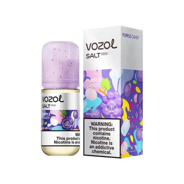 Vozol Purple Candy tatlı şekerleme aromalı 30MG ve 50MG salt nikotinli likit.